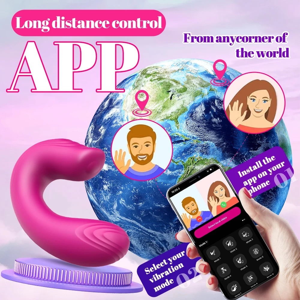 [APP Smart Control Dual Motor U-Shaped Wearable G-Spot Vibrator] Remote Flirting, Unlocking Cloud-Based Intimacy