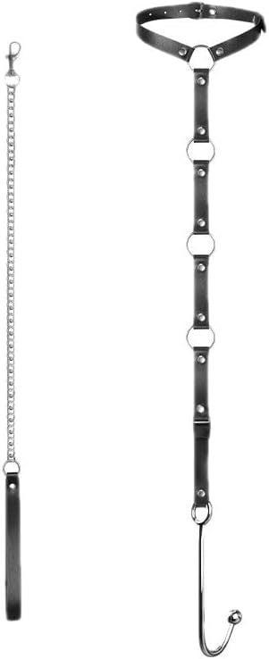 Collar, anal hook, SM restraint strap, anal and genital training, erotic wear, outdoor bondage, anal sex.