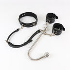 Collar, anal hook, SM restraint strap, anal and genital training, erotic wear, outdoor bondage, anal sex.