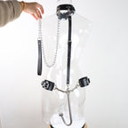 Collar, anal hook, SM restraint strap, anal and genital training, erotic wear, outdoor bondage, anal sex.