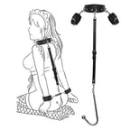 Collar, anal hook, SM restraint strap, anal and genital training, erotic wear, outdoor bondage, anal sex.