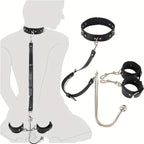 Collar, anal hook, SM restraint strap, anal and genital training, erotic wear, outdoor bondage, anal sex.