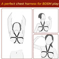 Double breast restraint strap, erotic bondage clothing/lingerie.