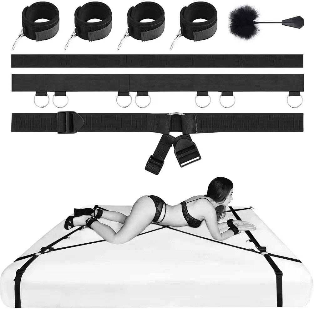 Bed restraint and bondage set