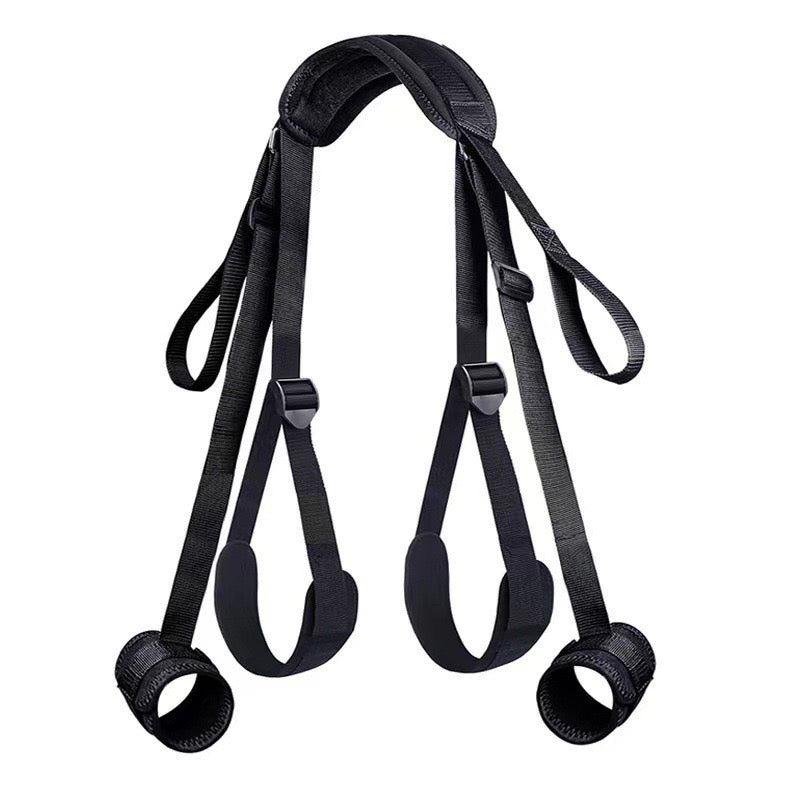 SM multi-purpose leg restraint strap for adult intimate positions and activities.