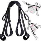 SM multi-purpose leg restraint strap for adult intimate positions and activities.