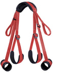 SM multi-purpose leg restraint strap for adult intimate positions and activities.